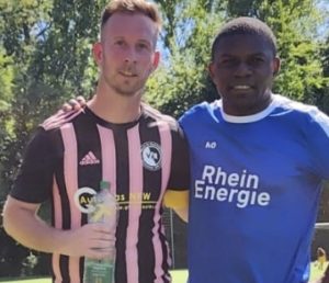 Die Initiatoren Peter Böhmer und Cyrille Nthamghe
